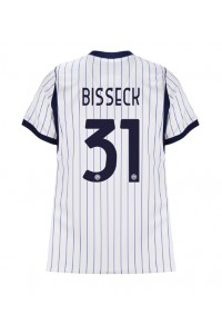 Inter Milan Yann Bisseck #31 Jalkapallovaatteet Naisten Vieraspaita 2026-27 Lyhythihainen